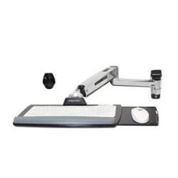 Ergotron LX - Montážní sada (výškově nastavitelné rameno, rozšíření, základna, zásuvka pro klávesnici, vysouvací podložka pod
