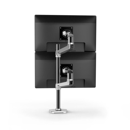 Ergotron LX - Montážní sada (duální stohovací rameno, vysoký sloupek) - pro 2 LCD displeje - hliník, ocel - leštěný hliník s
