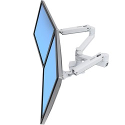 Ergotron LX Dual Side-by-Side Arm - Montážní sada (svorka k montáži na stůl, žerď, 2 polohovatelná ramena, 2 držáky rozšíření