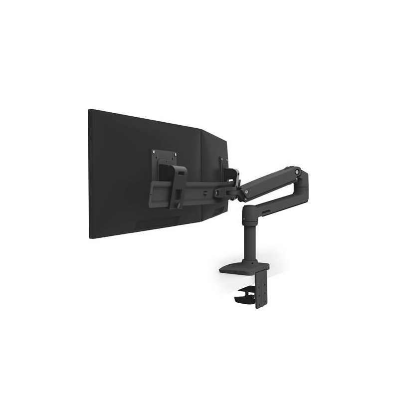Ergotron LX - Montážní sada (kloubové rameno, rozšíření, základna, 2dílná svorka na stůl, držák pro dva monitory, 2 čepy