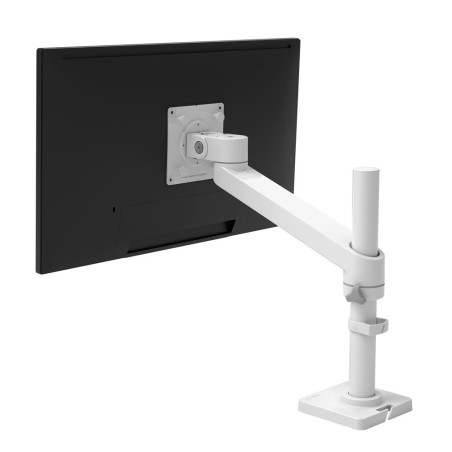 Ergotron NX - Montážní sada (sestava ramene, upínací prvky, základna, žerď, pivot) - pro obrazovka - bílá - velikost obrazovky: