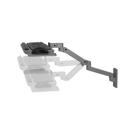 Ergotron LX Pro - Montáž otočného ramene pro klávesnici / myš - nastavitelný - montáž na stěnu - tmavě šedá