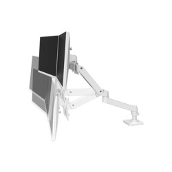 Ergotron LX Pro - Montážní sada (dvojité přímé rameno) - pro 2 LCD displeje - hliník - bílá - velikost obrazovky: až 27"