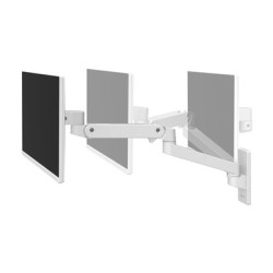 Ergotron LX Pro - Montážní sada (alarm monitoru) - pro Displej LCD - hliník - bílá - velikost obrazovky: až 34" - montáž na