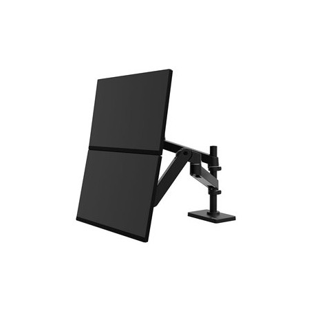 Ergotron LX Pro - Montážní sada (duální stohovací rameno) - modulární - pro 2 LCD displeje - hliník - černá - velikost