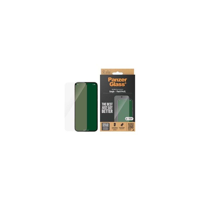 PanzerGlass - Ochrana obrazovky pro mobilní telefon - ultra široký tvar - sklo - pro Google Pixel 9 Pro XL