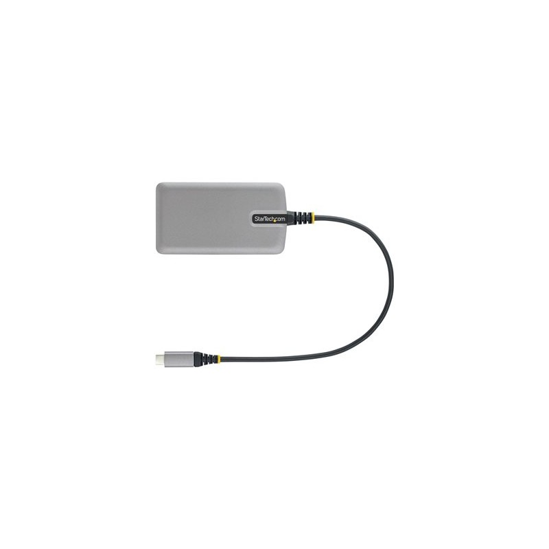 StarTech.com 3-Port USB-C Hub with Ethernet, 3x USB-A Ports, Gigabit Ethernet, USB 3.0 5Gbps, Bus-Powered, USB Type-C Hub w/GbE