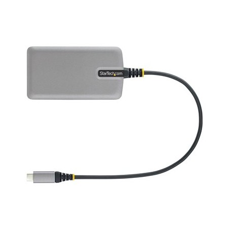 StarTech.com 3-Port USB-C Hub with Ethernet, 3x USB-A Ports, Gigabit Ethernet, USB 3.0 5Gbps, Bus-Powered, USB Type-C Hub w/GbE