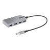 StarTech.com 4-Port USB Hub, USB 3.0 5Gbps, Bus Powered, USB-A to 4x USB-A Hub with Optional Auxiliary Power Input, Portable