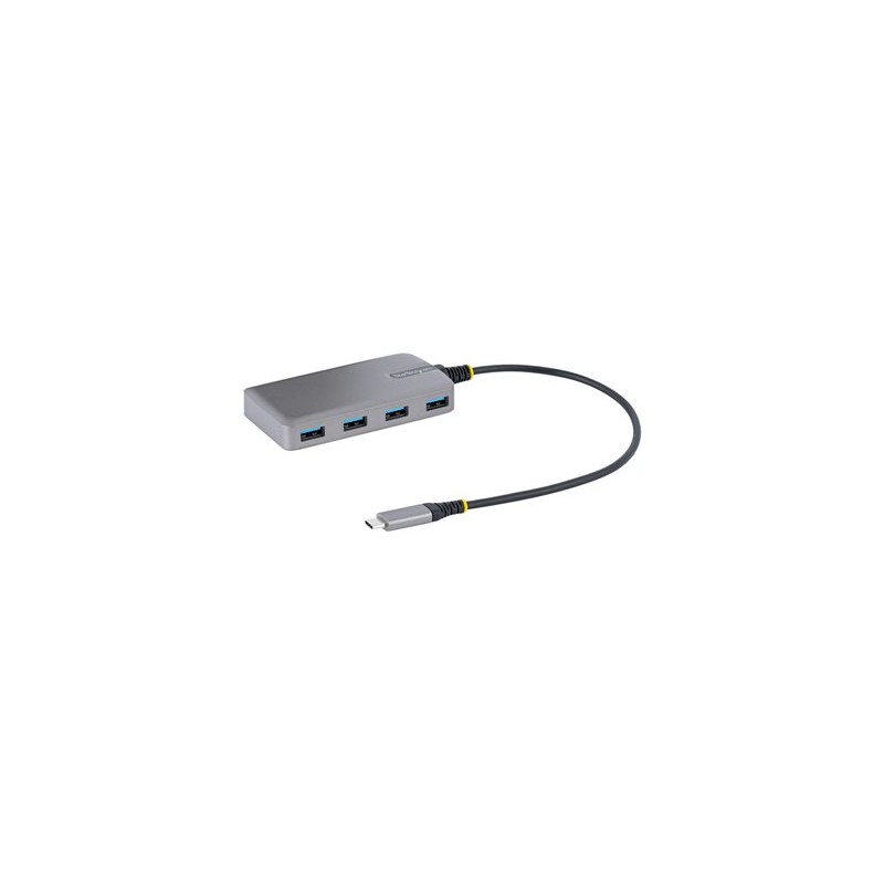 StarTech.com 4-Port USB-C Hub, USB 3.0 5Gbps, Bus Powered, USB Type-C to 4x USB-A Hub with Optional Auxiliary Power Input
