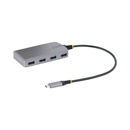 StarTech.com 4-Port USB-C Hub, USB 3.0 5Gbps, Bus Powered, USB Type-C to 4x USB-A Hub with Optional Auxiliary Power Input