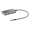 StarTech.com 4-Port USB-C Hub, USB 3.0 5Gbps, Bus Powered, USB Type-C to 4x USB-A Hub with Optional Auxiliary Power Input