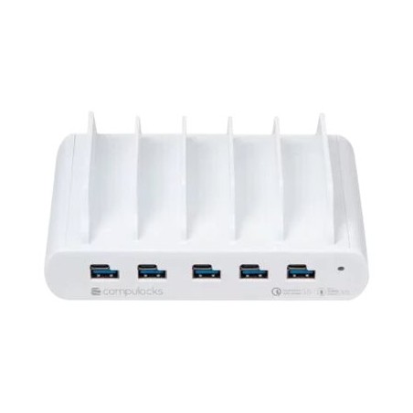 Compulocks 5 Port USB-C and USB-A Charging Dock with EU - Dobíjecí stanice - 150 Watt - 10 výstupní konektory (5 x USB-C, 5 x 4