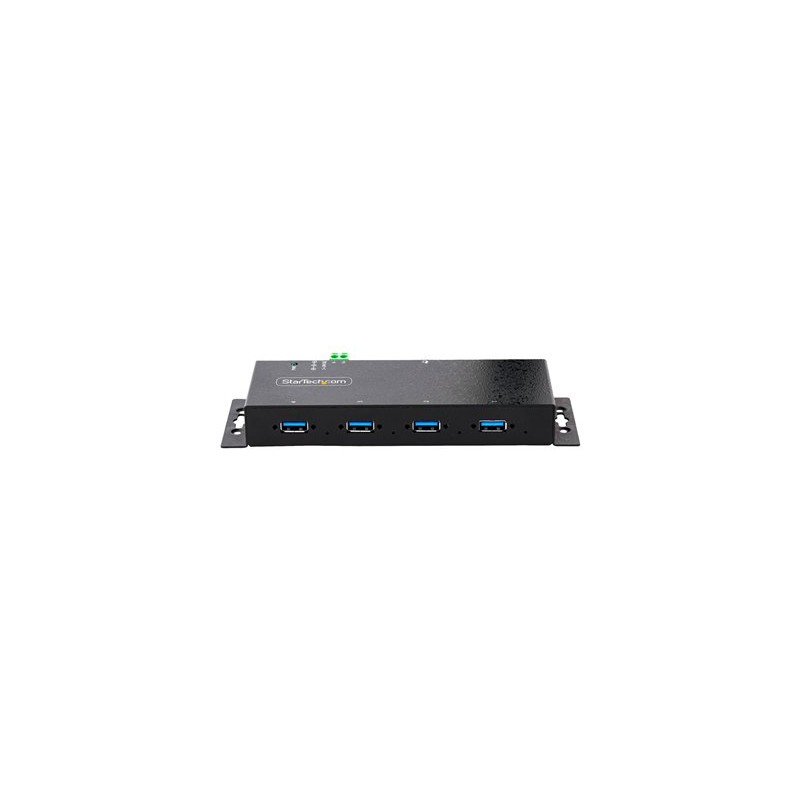 StarTech.com 4-Port Industrial USB 3.0 5Gbps Hub, Rugged USB Hub w/15kV Air/8kV Contact ESD and Surge Protection, DIN/Wall/Desk