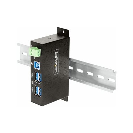 StarTech.com 4-Port Managed USB Hub with 4x USB-A, Heavy Duty with Metal Industrial Housing, ESD & Surge Protection