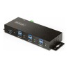 StarTech.com 7-Port Managed USB Hub with 7x USB-A, Heavy Duty with Metal Industrial Housing, ESD & Surge Protection