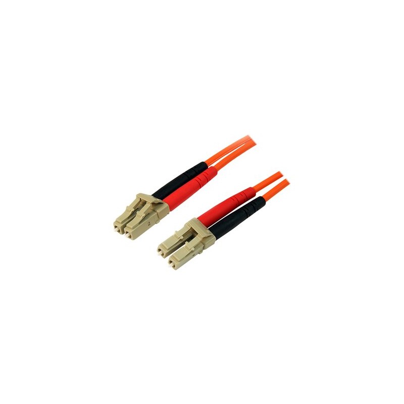 StarTech.com 1m Fiber Optic Cable - Multimode Duplex 50/125 - LSZH - LC/LC - OM2 - LC to LC Fiber Patch Cable (50FIBLCLC1)