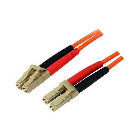 StarTech.com 1m Fiber Optic Cable - Multimode Duplex 50/125 - LSZH - LC/LC - OM2 - LC to LC Fiber Patch Cable (50FIBLCLC1)
