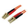 StarTech.com 1m Fiber Optic Cable - Multimode Duplex 50/125 - LSZH - LC/LC - OM2 - LC to LC Fiber Patch Cable (50FIBLCLC1)