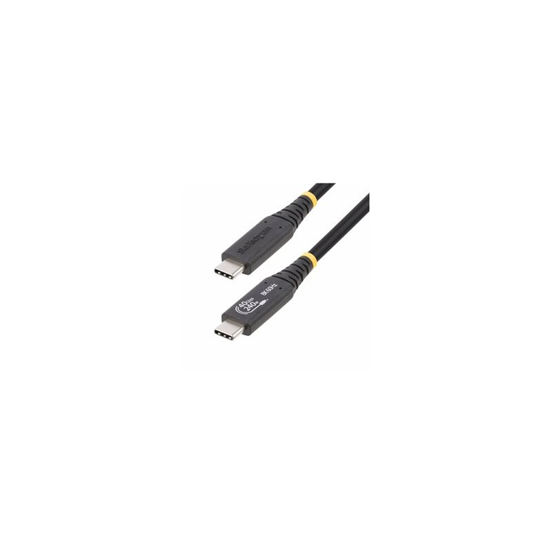 StarTech.com 50cm (1.6ft) USB4 Cable, USB-IF Certified USB-C Cord 40Gbps - USB kabel - USB-C (M) do USB-C (M) - USB4 /