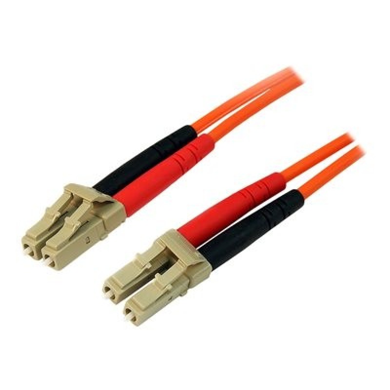 StarTech.com 2m Fiber Optic Cable - Multimode Duplex 50/125 - LSZH - LC/LC - OM2 - LC to LC Fiber Patch Cable (50FIBLCLC2)