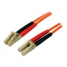 StarTech.com 2m Fiber Optic Cable - Multimode Duplex 50/125 - LSZH - LC/LC - OM2 - LC to LC Fiber Patch Cable (50FIBLCLC2)