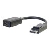 C2G 8in DisplayPort to HDMI Adapter - DP to HDMI Adapter - 1080p - Black - M/F - Video adaptér - DisplayPort s piny (male) do