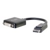 C2G 8in DisplayPort to DVI-D Adapter - DP to DVI D Adapter - Black - M/F - Video adaptér - DisplayPort (M) do DVI-D (F) - černá