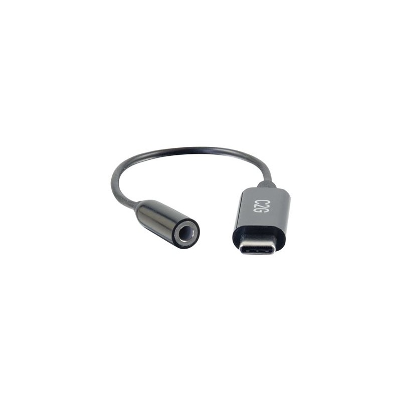 C2G USB C to 3.5mm Audio Adapter - USB C to AUX Cable - USB C to Headphone Jack - Adaptér USB-C/jack sluchátek - USB-C s piny