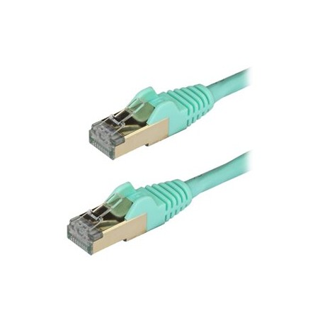 StarTech.com 1.5m CAT6A Ethernet Cable, 10 Gigabit Shielded Snagless RJ45 100W PoE Patch Cord, CAT 6A 10GbE STP Network Cable