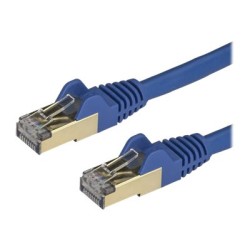 StarTech.com 1m CAT6A Ethernet Cable, 10 Gigabit Shielded Snagless RJ45 100W PoE Patch Cord, CAT 6A 10GbE STP Network Cable