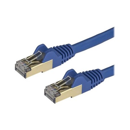 StarTech.com 1m CAT6A Ethernet Cable, 10 Gigabit Shielded Snagless RJ45 100W PoE Patch Cord, CAT 6A 10GbE STP Network Cable