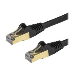 StarTech.com 1m CAT6A Ethernet Cable, 10 Gigabit Shielded Snagless RJ45 100W PoE Patch Cord, CAT 6A 10GbE STP Network Cable