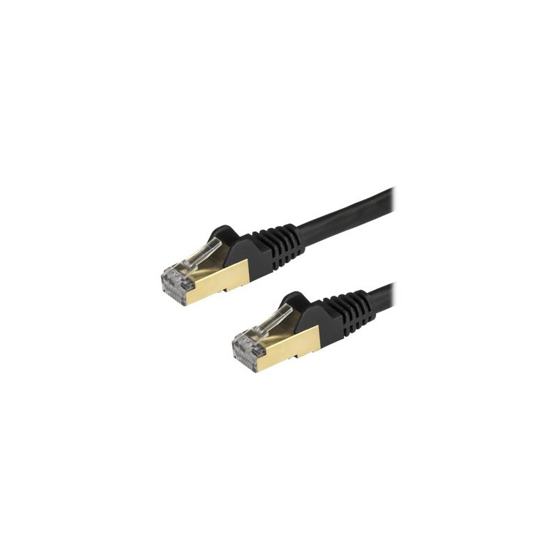 StarTech.com 1m CAT6A Ethernet Cable, 10 Gigabit Shielded Snagless RJ45 100W PoE Patch Cord, CAT 6A 10GbE STP Network Cable