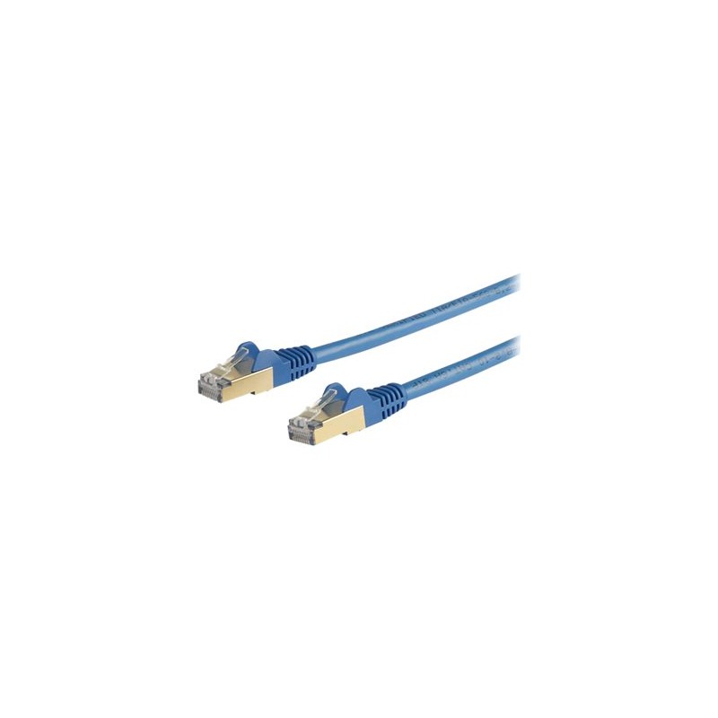StarTech.com 2m CAT6A Ethernet Cable, 10 Gigabit Shielded Snagless RJ45 100W PoE Patch Cord, CAT 6A 10GbE STP Network Cable