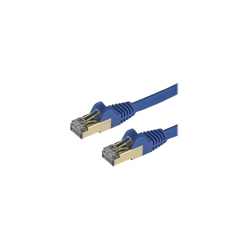 StarTech.com 3m CAT6A Ethernet Cable, 10 Gigabit Shielded Snagless RJ45 100W PoE Patch Cord, CAT 6A 10GbE STP Network Cable