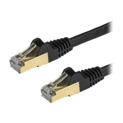 StarTech.com 7.5m CAT6A Ethernet Cable, 10 Gigabit Shielded Snagless RJ45 100W PoE Patch Cord, CAT 6A 10GbE STP Network Cable