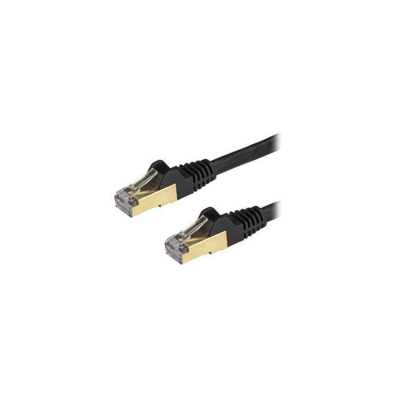 StarTech.com 7.5m CAT6A Ethernet Cable, 10 Gigabit Shielded Snagless RJ45 100W PoE Patch Cord, CAT 6A 10GbE STP Network Cable