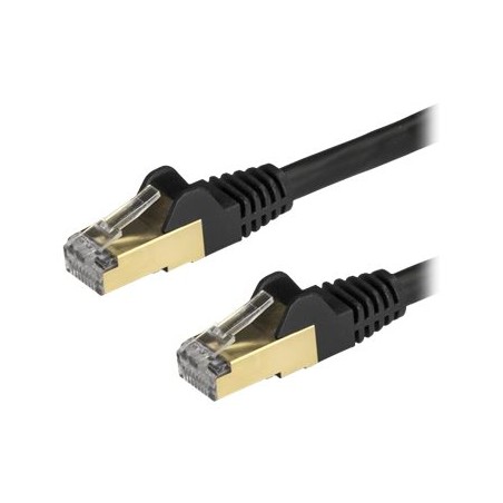 StarTech.com 7.5m CAT6A Ethernet Cable, 10 Gigabit Shielded Snagless RJ45 100W PoE Patch Cord, CAT 6A 10GbE STP Network Cable