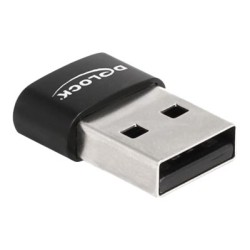 Delock - USB adaptér - USB (M) do 24 pin USB-C (F) - USB 2.0 - 3 V - 5 A - černá