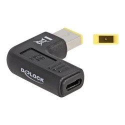 Delock - Adaptér napájení - 24 pin USB-C (F) do jack DC 11 x 4,5 mm (M) - 20 V - 3 A - úhlový - černá