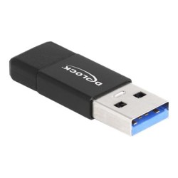 Delock - USB adaptér - USB typ A (M) do 24 pin USB-C (F) - USB 3.2 Gen 2 - 5 V - 3 A - černá