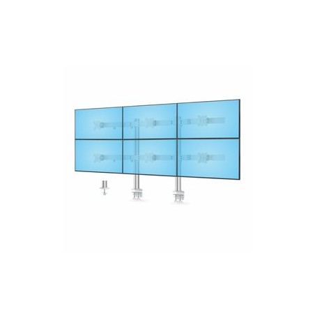 StarTech.com Six-Monitor Desk Mount w/ Crossbar, Up To 32" Screens/17.6lb - Montážní sada - pro 6 LCD displeju - Sloupec