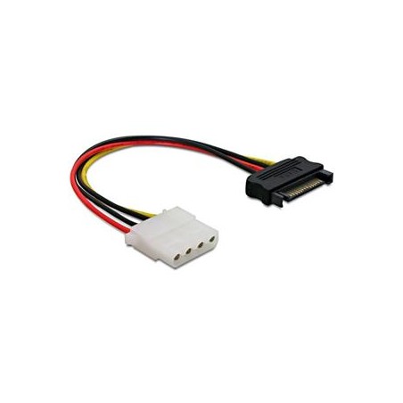 Delock - Elektrický kabel - SATA napájení (M) do 4 pinové interní napájení (F) - 12 cm