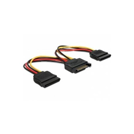 Delock - Elektrický kabel - SATA napájení (M) do SATA napájení (F) - 15 cm - přímý konektor - pro Delock PCI Express Card