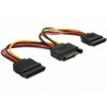 Delock - Elektrický kabel - SATA napájení (M) do SATA napájení (F) - 15 cm - přímý konektor - pro Delock PCI Express Card