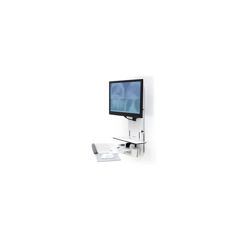Ergotron StyleView Vertical Lift, Patient Room - Montážní sada pro monitor / klávesnici (vertikální) - sezení a stání - montáž