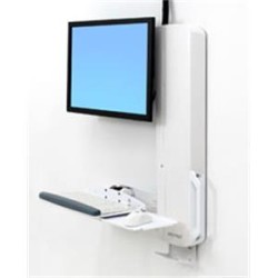 Ergotron StyleView - Montážní sada (vertikální zvednutí) - pro LCD displej / PC vybavení - systém pro sezení a stání - bílá