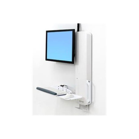 Ergotron StyleView - Montážní sada (vertikální zvednutí) - pro LCD displej / PC vybavení - systém pro sezení a stání - bílá