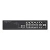 LANCOM GS-2412P - Prepínac - rízený - 8 x 10/100/1000 (PoE+) + 2 x 1 Gigabit SFP + 2 x 10/100/1000 - Lze montovat do rozvadece